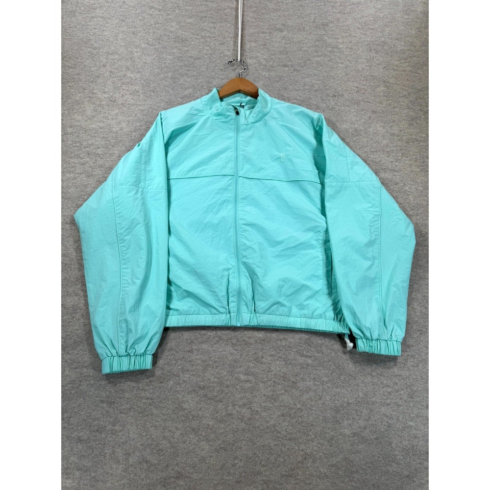 P.E Nation Redline Jacket Womens Medium Aqua Mesh Lined Windbreaker 234J194